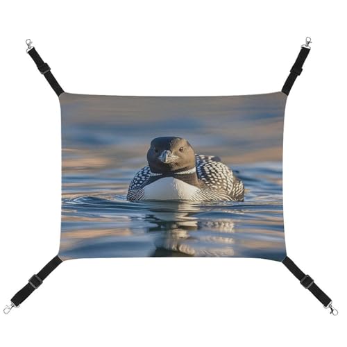 JTREWBV Kleine Tierhängematte Loon Birds Print Hängematte, Käfighängematte, Betten mit verstellbaren Riemen und Metallhaken JTREWBV Kleine Tierhängematte Loon Birds Print Hängematte, Käfighängematte, Betten mit verstellbaren Riemen und Metallhaken von JTREWBV