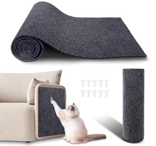 Kratzmatte für Katzen, zuschneidbar, selbstklebend, Ersatz für Kratzbaum, Regale und Pfosten, 199,9 x 40,1 cm Kratzmatte für Katzen, zuschneidbar, selbstklebend, Ersatz für Kratzbaum, Regale und Pfosten, 199,9 x 40,1 cm von JUANWAN