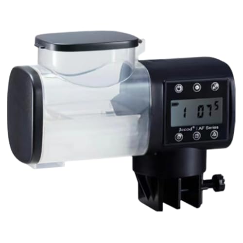 JUCHRZEY Automatischer Fischfutterspender mit Timer, automatischer Fischfutterspender for Aquarien, kleine Aquarien, Schildkröten, Betta, Koi von JUCHRZEY