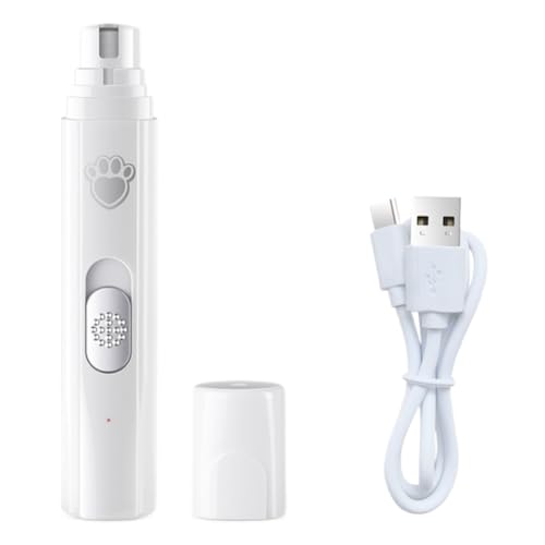 JUCHRZEY Elektrischer Hunde-Nagelschleifer mit Polierrad, Haustier-Nageltrimmer, USB-Aufladung, schmerzfreies Pfoten-Glättungswerkzeug, geräuscharm, for kleine, mittelgroße und große Haustie JUCHRZEY Elektrischer Hunde-Nagelschleifer mit Polierrad, Haustier-Nageltrimmer, USB-Aufladung, schmerzfreies Pfoten-Glättungswerkzeug, geräuscharm, for kleine, mittelgroße und große Haustie von JUCHRZEY
