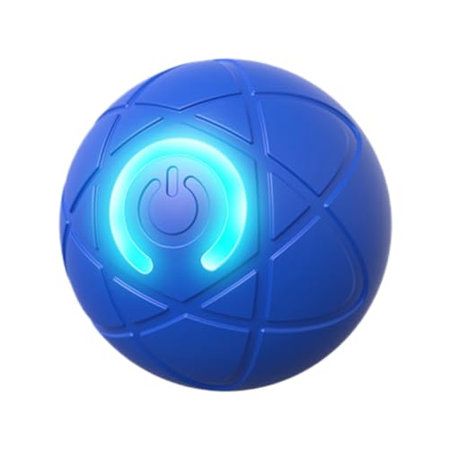JUCHRZEY Intelligenter, automatisch beweglicher Bounce-Rollball, USB-wiederaufladbarer elektronischer rotierender Katzenball, selbstbewegender Haustier-Übungs-Verfolgungsspielzeugball for kl von JUCHRZEY