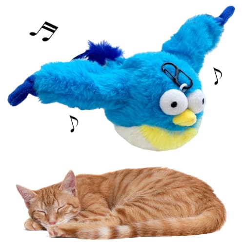 JUCHRZEY Interaktives Katzenspielzeug Selbstbeschäftigung, Vogel for Katze, Zwitscherndes Vogel Katzenspielzeug, Interactive Cat Toy, Flapping Bird Cat Toy JUCHRZEY Interaktives Katzenspielzeug Selbstbeschäftigung, Vogel for Katze, Zwitscherndes Vogel Katzenspielzeug, Interactive Cat Toy, Flapping Bird Cat Toy von JUCHRZEY