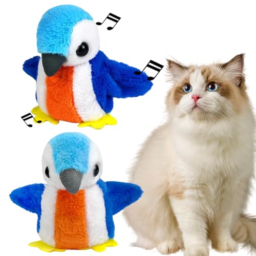 JUCHRZEY Interaktives Katzenspielzeug Selbstbeschäftigung, Vogel for Katze, Zwitscherndes Vogel Katzenspielzeug, Interactive Cat Toy, Flapping Bird Cat Toy JUCHRZEY Interaktives Katzenspielzeug Selbstbeschäftigung, Vogel for Katze, Zwitscherndes Vogel Katzenspielzeug, Interactive Cat Toy, Flapping Bird Cat Toy von JUCHRZEY