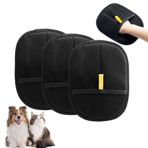 JUCHRZEY Pfotenmond Fellmagnet, Wiederverwendbare Antistatische Handschuhe Doppelseitige, 2025 New Fellhandschuhe Fingerlos Katze, Katzenbürste Handschuh for Glattes und Gesundes Fell von JUCHRZEY