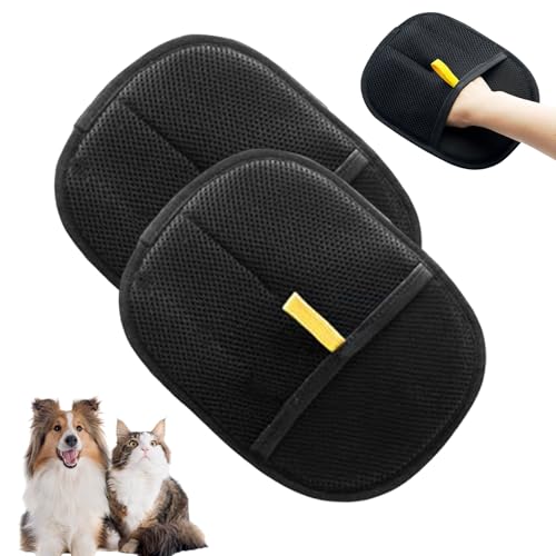 JUCHRZEY Pfotenmond Fellmagnet, Wiederverwendbare Antistatische Handschuhe Doppelseitige, 2025 New Fellhandschuhe Fingerlos Katze, Katzenbürste Handschuh for Glattes und Gesundes Fell von JUCHRZEY