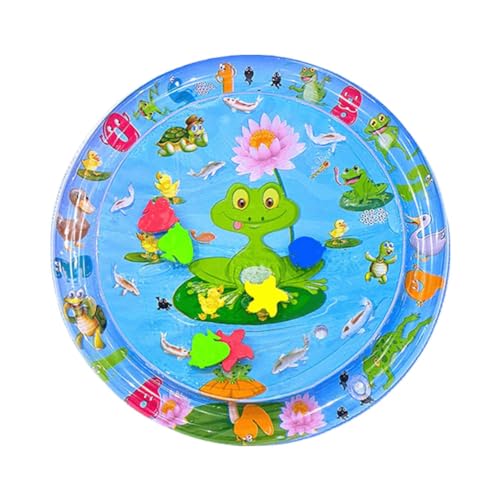 JUCHRZEY Wasser-Sensor-Spielmatte mit Fisch-Wasser-Bauch-Zeit-Matte, Bauch-Zeit-Wasser-Spielmatte for gelangweilte Hauskatzen von JUCHRZEY
