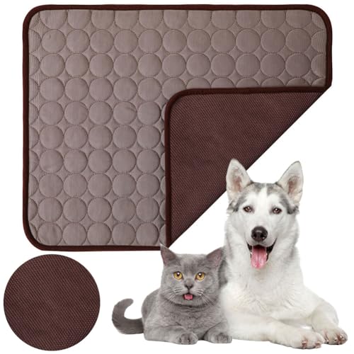 Sommer Kühlmatte for Hunde, Waschbare Kühlmatte for Haustiere, Große Kühlmatte for Haustiere, Rutschfeste Kühlunterlage in Verschiedenen Größen for Hunde und Katzen, Haustierbedarf (Dunkelbraun XL) Sommer Kühlmatte for Hunde, Waschbare Kühlmatte for Haustiere, Große Kühlmatte for Haustiere, Rutschfeste Kühlunterlage in Verschiedenen Größen for Hunde und Katzen, Haustierbedarf (Dunkelbraun XL) von JUCHRZEY
