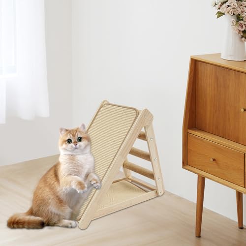 Sisal Kratzbrett Katzen, Multifunktionales Katzenkratzbrett, Abriebfestes Katzenkratzbret mit Mehrere Stufen, für Hauskatzen, Wandmöbelschutz, 60x30x52cm Sisal Kratzbrett Katzen, Multifunktionales Katzenkratzbrett, Abriebfestes Katzenkratzbret mit Mehrere Stufen, für Hauskatzen, Wandmöbelschutz, 60x30x52cm von JUDEMII