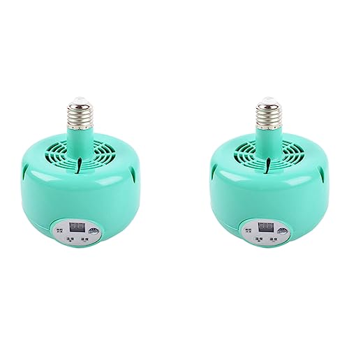 JUFUM 2X Heiz Lampe Bauernhof Tier Warmes Licht für Huhn Ferkel Hund Haustier Thermostatischer Temperatur Regler Heizung für Inkubator von JUFUM