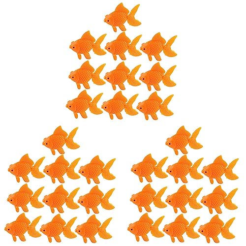 JUFUM Aquarium-Dekoration, Goldfisch, Kunststoff, Orange, 30 Stück von JUFUM