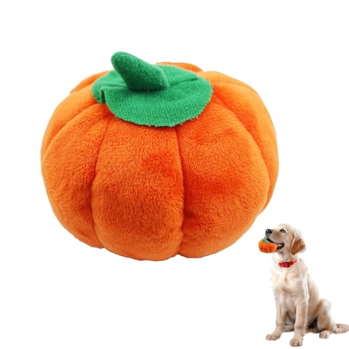 JUFYVO Kürbis-Kauspielzeug für Hunde, Zähneknirschen, Haustier-Trainingsspielzeug, Halloween-Haustierspielzeug für Hunde und Katzen JUFYVO Kürbis-Kauspielzeug für Hunde, Zähneknirschen, Haustier-Trainingsspielzeug, Halloween-Haustierspielzeug für Hunde und Katzen von JUFYVO