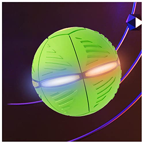 JUJNE Magic Frisbee Ball, Hundeball UnzerstöRbar Magisch Verformbar Frisbee Ball, Fliegenden Scheibe In Einen Ball Verwandelt,Green-1PC von JUJNE