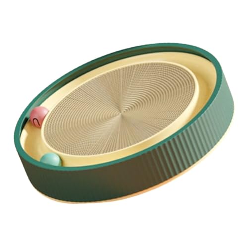 JUJNE Rundes Katzenkratzbrett Katzenkratzer Kratznägel Schärfen Schaber mit Ball Multifunktionsspielzeug für Katzen Kann Nest Ersetzen JUJNE Rundes Katzenkratzbrett Katzenkratzer Kratznägel Schärfen Schaber mit Ball Multifunktionsspielzeug für Katzen Kann Nest Ersetzen von JUJNE