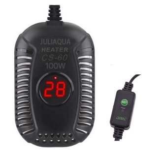 JULIAQUA Aquarienheizer mit Temperaturanzeige, Einstellbarer Aquarienheizung, Heizstab für Fische, Heizung für Schildkröten 25W / 50W / 100W / 150W (G-100W) von JULIAQUA