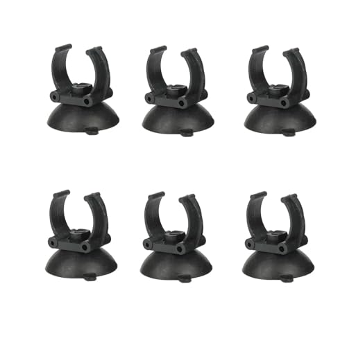 JULIAQUA Aquarium Heizstab Saugnapf, LED Lampe Saugnapf, 6 Stück im Set – Hochwertige Saugnäpfe für Aquariumzubehör (Ventouse-A) von JULIAQUA