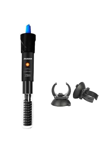 JULIAQUA Aquarium Heizung, Außenheizer für Süßwasser Aquarien, Thermostatisches Heizelement für Aquarien 25W 50W 100W 200W (25W) von JULIAQUA