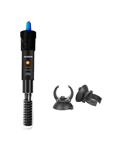 JULIAQUA Aquarium Heizung, Außenheizer für Süßwasser Aquarien, Thermostatisches Heizelement für Aquarien 25W 50W 100W 200W (50W) von JULIAQUA