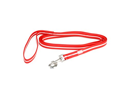 IDC® Lumino-Leine, 19mm / 3 m, phosphoreszierend - mit Schlaufe - Rot von JULIUS K-9
