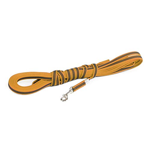 IDC Color & Gray gumierte Leine, 14 mm x 10 m mit Schlaufe, Orange-Grau IDC Color & Gray gumierte Leine, 14 mm x 10 m mit Schlaufe, Orange-Grau von JULIUS K-9
