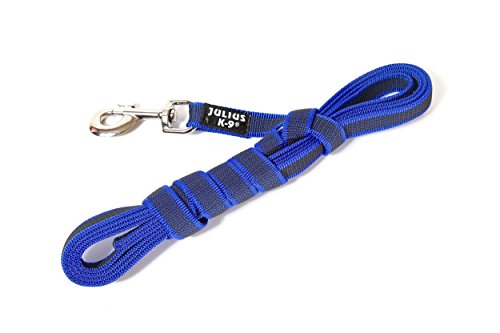 IDC Color & Gray gumierte Leine, 20 mm x 3 m mit Schlaufe, Blau-Grau IDC Color & Gray gumierte Leine, 20 mm x 3 m mit Schlaufe, Blau-Grau von JULIUS K-9