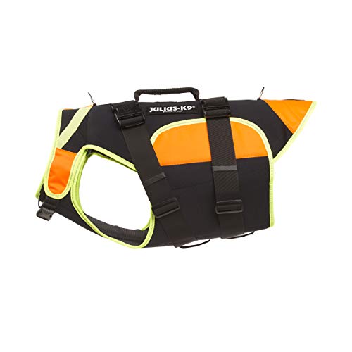 Julius-K9, IDC Multifunktionale Hundeweste 3in1, Größe: XL, Schwarz und UV Orange von JULIUS K-9