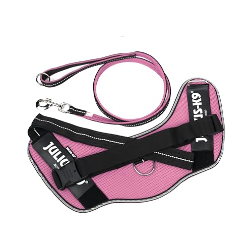 IDC Powair Bundle - IDC Powair Hundegeschirr, Größe: 2XL/3, Pink + IDC Powairleine, Größe: 1,2 m mit Schlaufe und mit großen Karabiner, Pink IDC Powair Bundle - IDC Powair Hundegeschirr, Größe: 2XL/3, Pink + IDC Powairleine, Größe: 1,2 m mit Schlaufe und mit großen Karabiner, Pink von JULIUS K-9