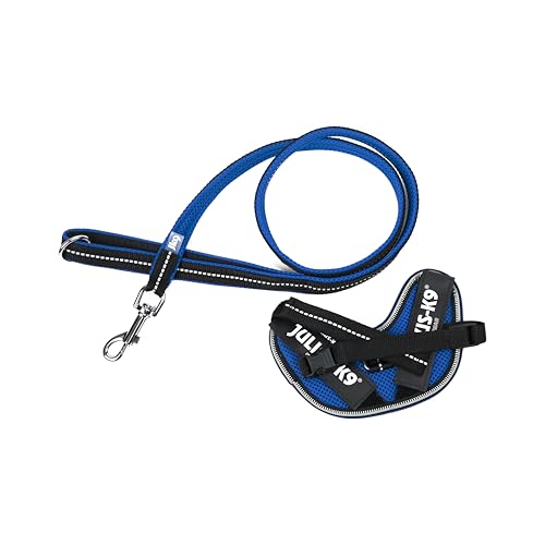 IDC Powair Bundle - IDC Powair Hundegeschirr, Größe: 2XS/Baby 2, Blau + IDC Powairleine, Größe: 1,2 m mit Schlaufe und mit kleinen Karabiner, Blau IDC Powair Bundle - IDC Powair Hundegeschirr, Größe: 2XS/Baby 2, Blau + IDC Powairleine, Größe: 1,2 m mit Schlaufe und mit kleinen Karabiner, Blau von JULIUS K-9
