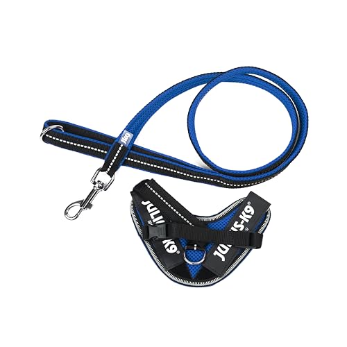 IDC Powair Bundle - IDC Powair Hundegeschirr, Größe: 3XS/Baby 1, Blau + IDC Powairleine, Größe: 1,2 m mit Schlaufe und mit kleinen Karabiner, Blau IDC Powair Bundle - IDC Powair Hundegeschirr, Größe: 3XS/Baby 1, Blau + IDC Powairleine, Größe: 1,2 m mit Schlaufe und mit kleinen Karabiner, Blau von JULIUS K-9