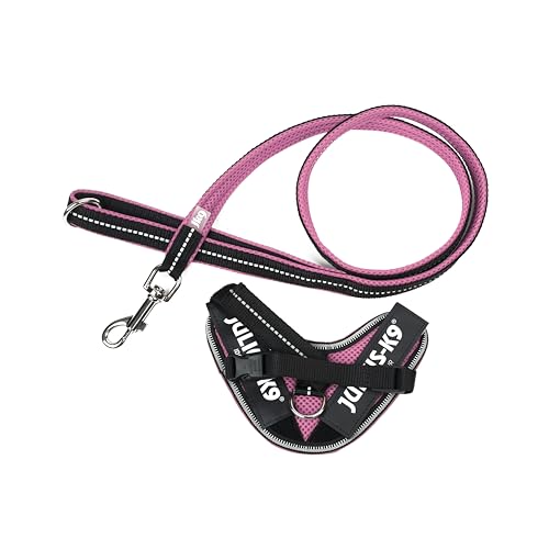 IDC Powair Bundle - IDC Powair Hundegeschirr, Größe: 3XS/Baby 1, Pink + IDC Powairleine, Größe: 1,2 m mit Schlaufe und mit kleinen Karabiner, Pink IDC Powair Bundle - IDC Powair Hundegeschirr, Größe: 3XS/Baby 1, Pink + IDC Powairleine, Größe: 1,2 m mit Schlaufe und mit kleinen Karabiner, Pink von JULIUS K-9