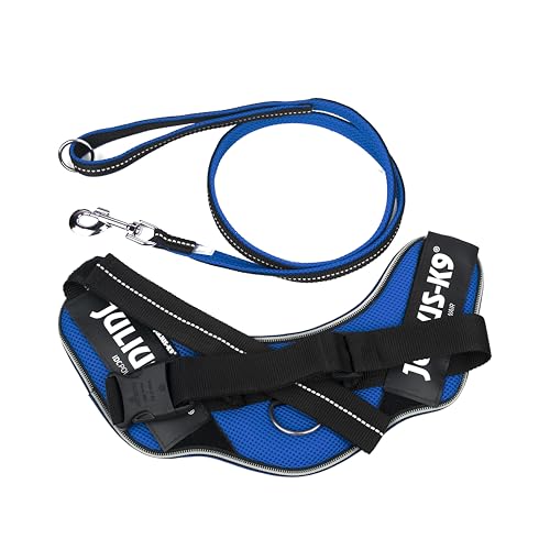 IDC Powair Bundle - IDC Powair Hundegeschirr, Größe: L/1, Blau + IDC Powairleine, Größe: 1,2 m mit Schlaufe und mit großen Karabiner, Blau IDC Powair Bundle - IDC Powair Hundegeschirr, Größe: L/1, Blau + IDC Powairleine, Größe: 1,2 m mit Schlaufe und mit großen Karabiner, Blau von JULIUS K-9