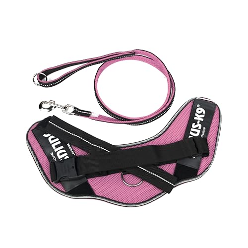 IDC Powair Bundle - IDC Powair Hundegeschirr, Größe: XL/2, Pink + IDC Powairleine, Größe: 1,2 m mit Schlaufe und mit großen Karabiner, Pink IDC Powair Bundle - IDC Powair Hundegeschirr, Größe: XL/2, Pink + IDC Powairleine, Größe: 1,2 m mit Schlaufe und mit großen Karabiner, Pink von JULIUS K-9