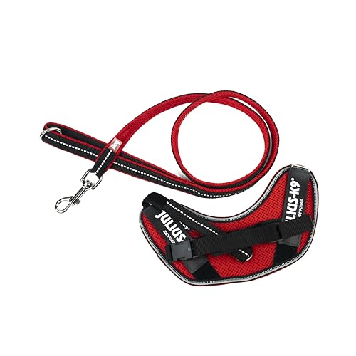 IDC Powair Bundle - IDC Powair Hundegeschirr, Größe: XS/Mini-Mini, Rot + IDC Powairleine, Größe: 1,2 m mit Schlaufe und mit kleinen Karabiner, Rot IDC Powair Bundle - IDC Powair Hundegeschirr, Größe: XS/Mini-Mini, Rot + IDC Powairleine, Größe: 1,2 m mit Schlaufe und mit kleinen Karabiner, Rot von JULIUS K-9