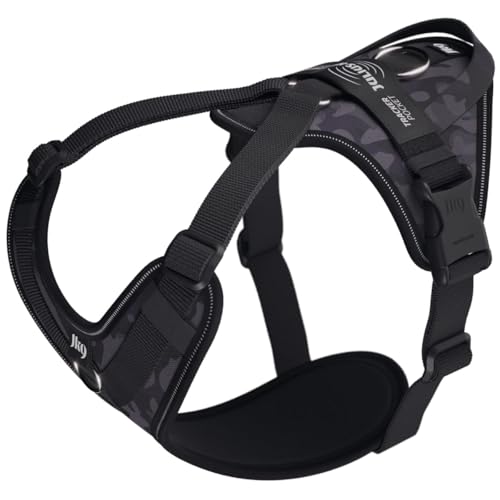JK9® Longwalk Light Camouflage Hundegeschirr Schwarz Medium von JULIUS K-9