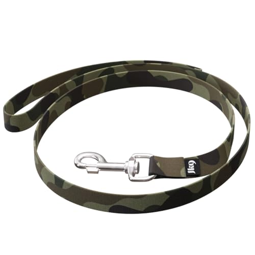 JK9® MoreColor Schleppleine 20 mm x 1,2 m mit Griff, Camouflage-Armee-Design von JULIUS K-9