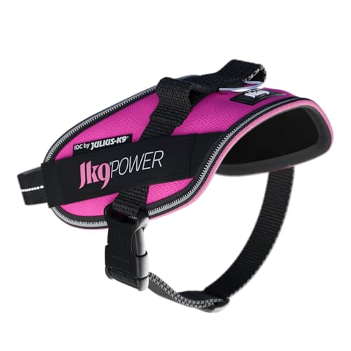 JK9 Powergeschirr, Größe: XS/Mini-Mini, Dunkelpink von JULIUS K-9