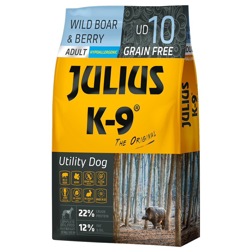 JULIUS K-9 Adult Wildschwein & Beere - 10 kg von JULIUS K-9