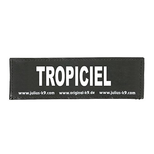 JULIUS K-9 Klettaufschrift, TROPICIEL, klein, Schwarz von JULIUS K-9