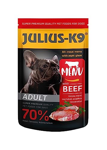 JULIUS K-9 Naßfutter mit Rind in 125 gr Frischebeuteln von JULIUS K-9