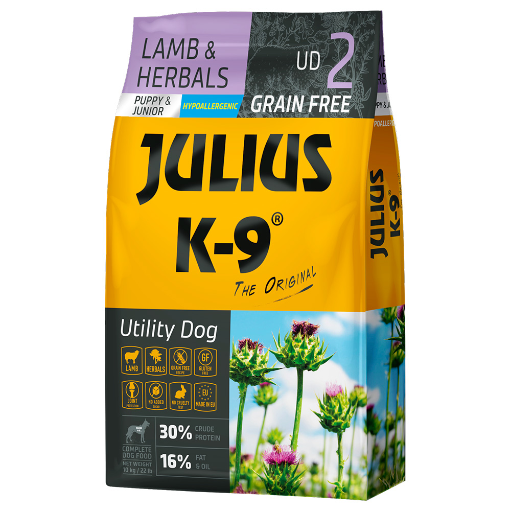 JULIUS K-9 Puppy & Junior Lamm & Kräuter - 10 kg von JULIUS K-9