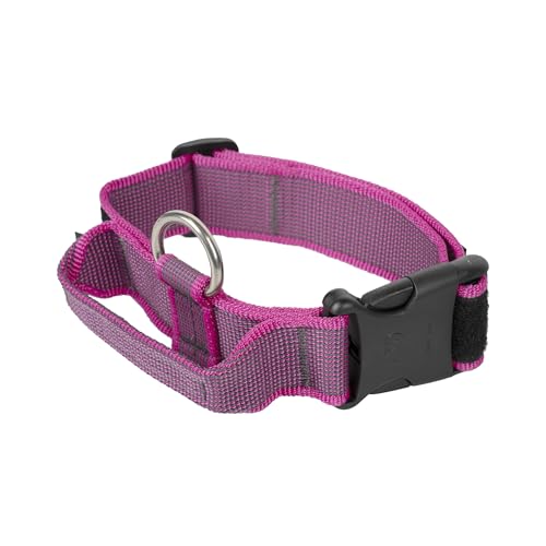 JULIUS-K9, 100HA-K-PN-2015 Color & Gray K9-Halsband mit Haltegriff, Sicherheitsverschluss und Logo, 40 mm*38-53 cm, verstellbar, pink-grau JULIUS-K9, 100HA-K-PN-2015 Color & Gray K9-Halsband mit Haltegriff, Sicherheitsverschluss und Logo, 40 mm*38-53 cm, verstellbar, pink-grau von JULIUS K-9