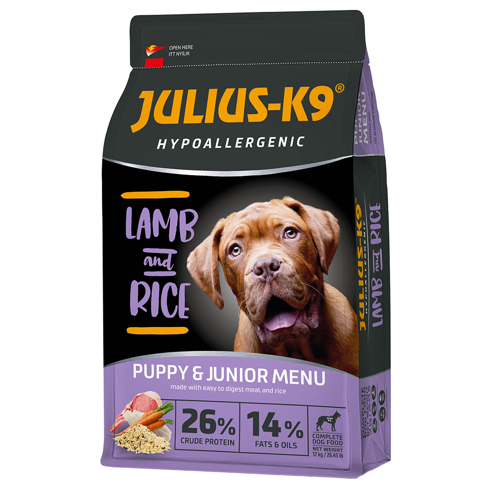 JULIUS-K9 High Premium Puppy & Junior Hypoallergenic Lamm - 12 kg von JULIUS K-9