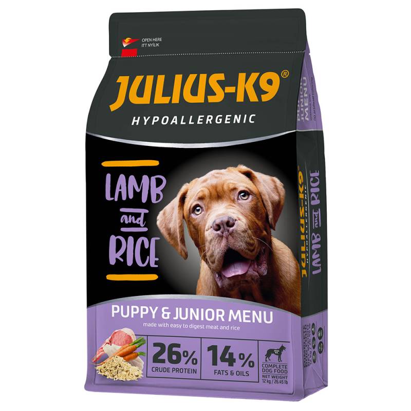 JULIUS-K9 High Premium Puppy & Junior Hypoallergenic Lamm - 12 kg von JULIUS K-9
