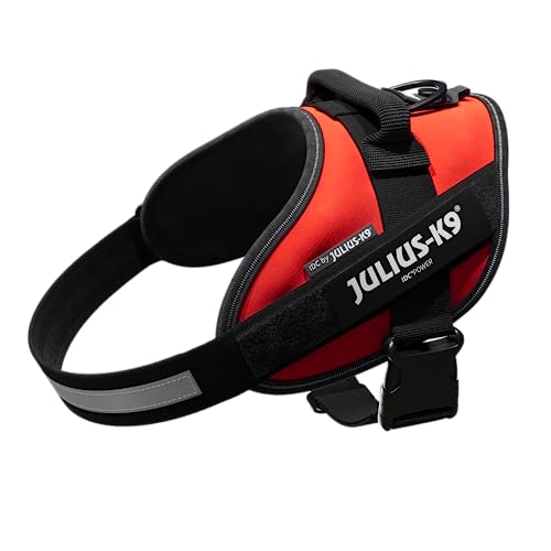 Julius K9 16IDC-R-0 IDC-Powergeschirr mit Logofeld, Gr. 0, rot von JULIUS K-9