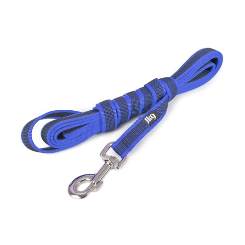 IDC Color & Gray gumierte Leine, 20 mm x 3 m mit Schlaufe, Blau-Grau von JULIUS K-9