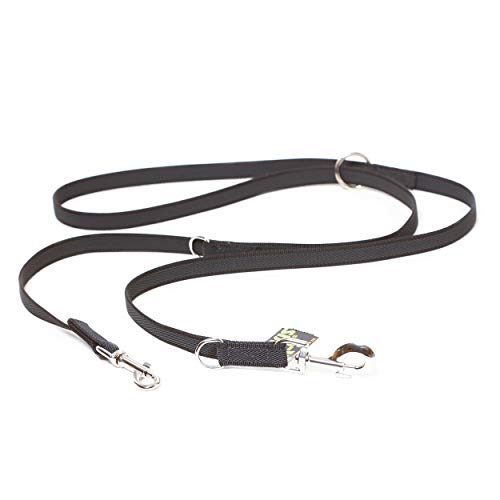 IDC Color & Gray verstellbare Leine mit Doppelkarabiner, 20 mm x 2,2 m, Schwarz-Grau IDC Color & Gray verstellbare Leine mit Doppelkarabiner, 20 mm x 2,2 m, Schwarz-Grau von JULIUS K-9