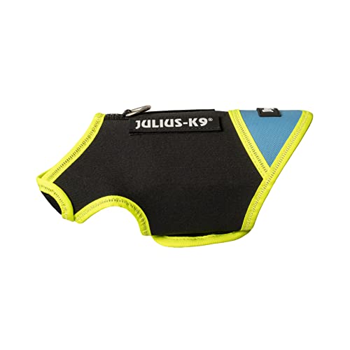 Julius-K9, IDC Neoprene Hundekleidung, Size: Baby 1, Schwarz und Aquamarine von JULIUS K-9
