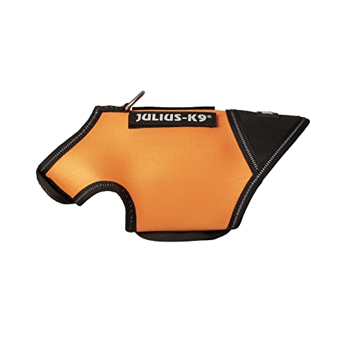 Julius-K9, IDC Neoprene Hundekleidung, Size: Baby 1, Schwarz und UV Orange von JULIUS K-9