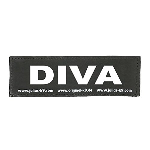 Julius-K9 162LR-G-31970 Klettaufschrift, Diva, schwarz von JULIUS K-9