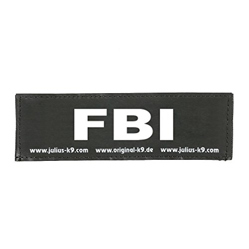 Julius-K9 162LR-K-35794 Klettaufschrift, FBI, klein, schwarz von JULIUS K-9