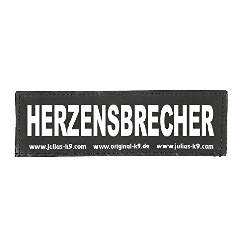 Julius-K9 162LR-K-36128 Klettaufschrift, HERZENSBRECHER, klein, schwarz Julius-K9 162LR-K-36128 Klettaufschrift, HERZENSBRECHER, klein, schwarz von JULIUS K-9